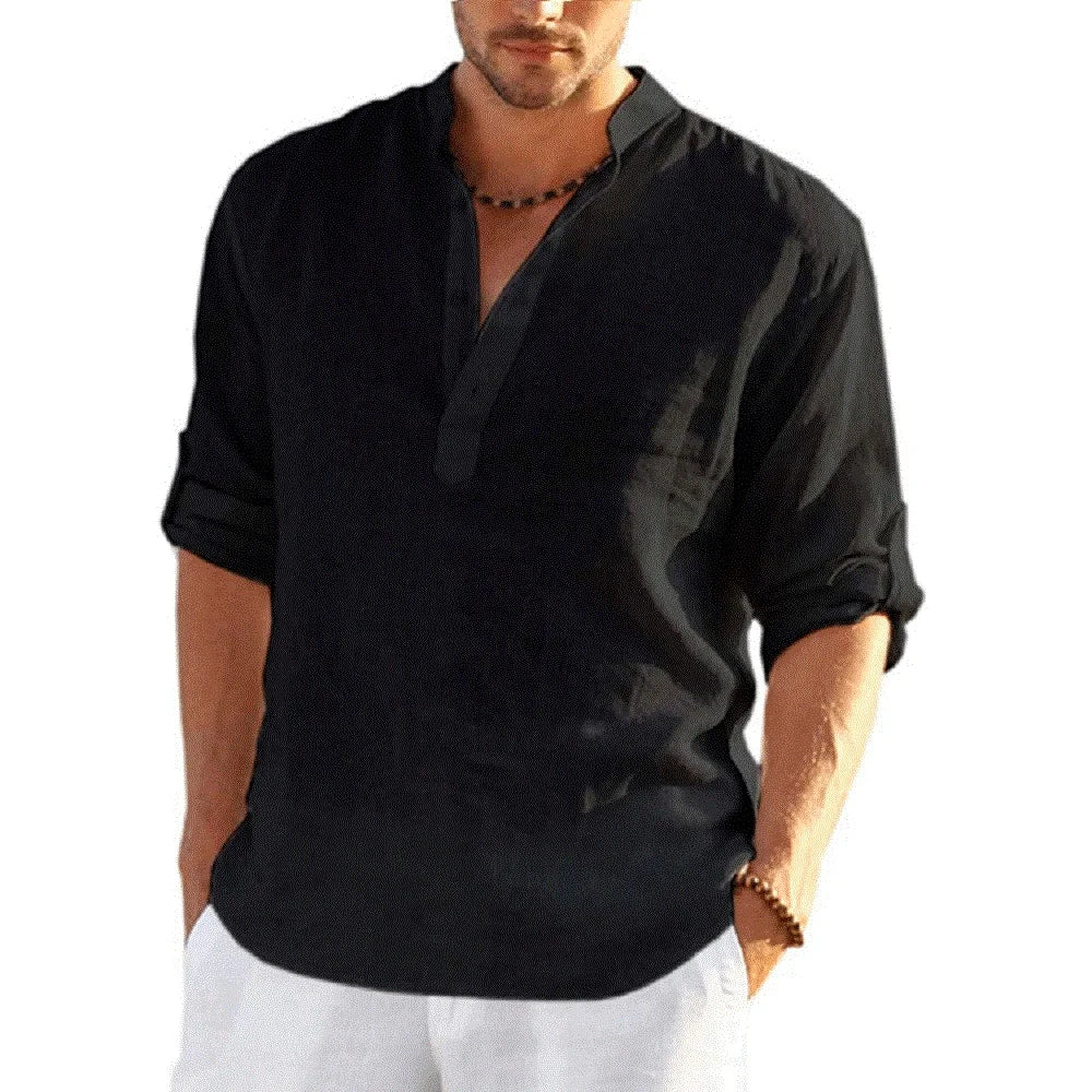 Elvren Linen Shirt – The Effortlessly Cool Long-Sleeve You'll Reach for Every Day