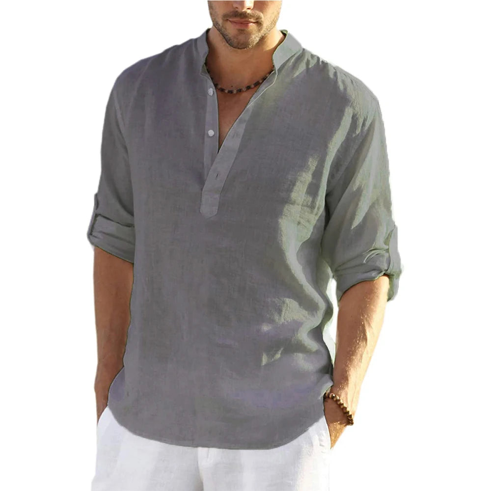 Elvren Linen Shirt – The Effortlessly Cool Long-Sleeve You'll Reach for Every Day